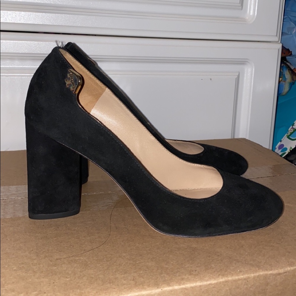Tory Burch Suede Block Heels
